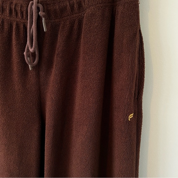 Fabletics Cozy Cord High-Waisted Wide Leg Pant Women's Brown Cacao Size XXL - Picture 8 of 11